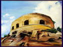 Главный форт крепости «Спиналонга». о. Крит. Холст, масло (35х50)
